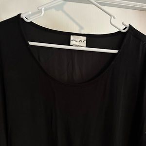 BRAND NEW Ava & Viv Black Tshirt Blouse